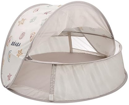 BÉABA, Tienda de Playa, Tienda Anti-UV Bebé 2 en 1, 0-24 Meses, Protección Solar UPF50+, UV Filtrados, Ventilación 360°, Mosquiteras, Espaciosa, Sistema Pop-Up, Sac de Transporte, BreezyNest