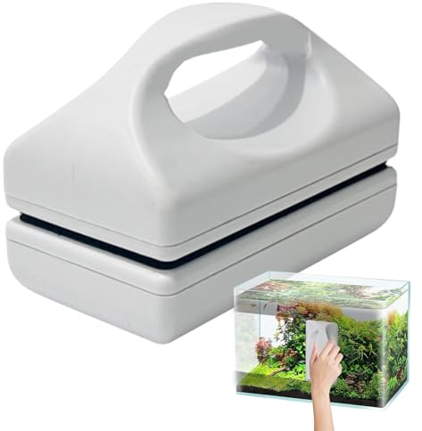 Magnetische Bürste für Aquarien, stark schwimmender Algenschrubber, robuster magnetischer Tankreiniger, Kratz- Aquarium-Reinigungswerkzeug für Glas, Kalk und Flecken