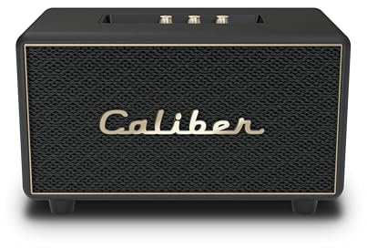 Caliber Altoparlante Bluetooth senza fili retrò - Altoparlante USB - 200 Watt - 80 Watt RMS - True Wireless Stereo - Equalizzatore - Nero con oro - Vintage Look