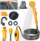 PORFOYO Camping Shower 12 V, Portable Camping Shower with Pump, Camping Shower Mobile Shower Set with Shower Head and Hose, Portable Shower Garden Shower for Hiking, Camping, Travel, Beach, Pet