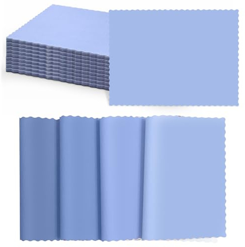 Whemyreat 120 Stück Einweg Platzsets,25.5x35.5cm,Platz-Set aus Papier,Papier Tischset für Hochzeit,Geburtstag,Zuhause,Küche,Esszimmer,Zuhause, Bankett,Tischdekoration (Hellblau, 120 Stück)