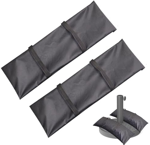 Sandsäcke für Strandschirm | Wiederverwendbar Und Wetterfest - Outdoor Sonnenschirm Sandsack - Tasche Garten Camping Terrasse Hinterhof Event Trampolin