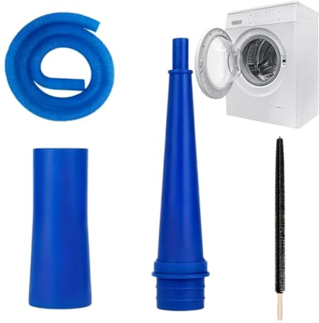 2PCS Dryer Vent Cleaner, Tumble Dryer Cleaner, Universal Tumble Dryer Lint Brush Vacuum Hose Attachment, Dryer Lint Vacuum Attachment for Washer And Dryer