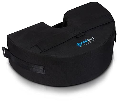 Gravipod Half-Round Umbrella Base Weight Bag - Up To 50 lbs.