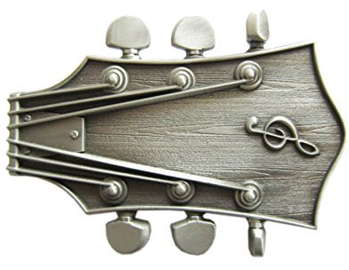 Schnalle123 Gürtelschnalle Musik Gitarre 3D Optik für Wechselgürtel Gürtel Schnalle Buckle Modell 94