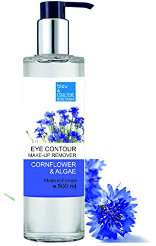 bleumarine Bretania - Augen-Makeup Entferner mit Kornblume, 500ml | Sanfte und Effektive Reinigung | Beruhigt Rötungen | Für Normale, Trockene, Mischhaut | Chemiefrei