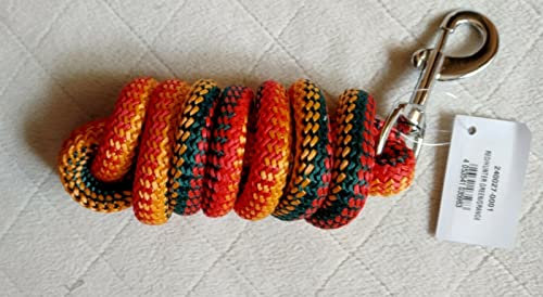Führstrick Cuckoo rundgeflochten mit Snap Karabiner ca 1.90 m (rot-grün-orange)