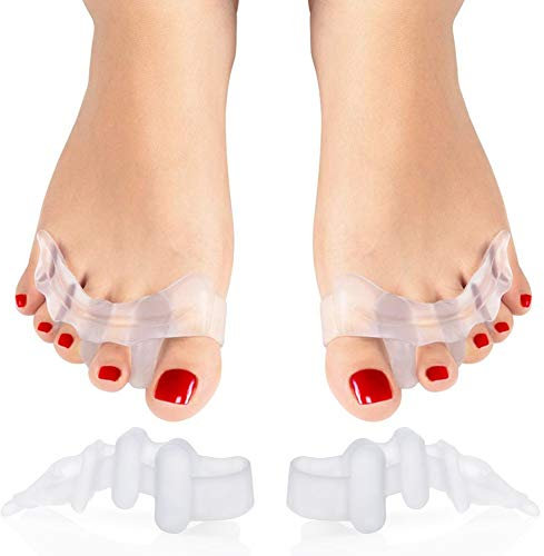 feifanshop 2x Silikon-Zehenspreizer Hammerzehenpolster Premium Krallenzehen Hallux Valgus