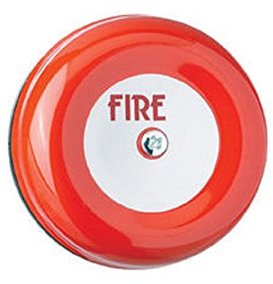 Eaton 521601FULL-1601 24 VDC Motorised Bell, Red, 6-Inch