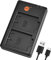 DSTE BC-W126 Batterie USB Dual Quick Chargeur Compatible pour NP-W126,NP-W126S,Fujifilm FinePix HS30EXR,HS33EXR,HS35EX,HS50EXR,X-A1,X-E1,X-E2,X-M1,X-Pro1,X-T1