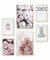Heimlich® Premium Poster Set mit Bilderrahmen Aluminium Gold | 2 x DIN A3 & 4 x DIN A4 - ca. 30x42 & 21x30 | Stilvolle Poster Collagen mit passenden Bilder als Wanddeko » Coco «