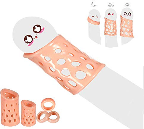 ChicLSQ Penisring Set aus TPE, 5 Stück Silikon Vorhaut Zurückhalte Ringe für Männer – Eichelring, elastischer Cockring für Tag & Nacht, Sport, Keuschheitsring Sexspielzeug für Penis-Training