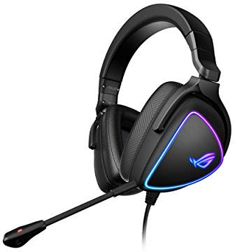 ASUS ROG Delta S Casque de Jeu avec USB-C | Microphone antibruit alimenté par IA | Casque Supra-auriculaire pour PC, Mac, Nintendo Switch et Sony Playstation | Design Ergonomique, Noir
