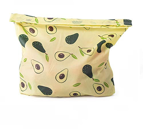 Bienenwachs Brotbeutel, Bienenwachstücher Aus Bio Baumwolle Nachhaltig Wiederverwendbar Ersatz Für Plastiktüte, Obst- Und Gemüsebeutel Für Zero Waste (20x23cm)