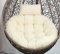 CanKun Hängesessel Kissen, Hängestuhl Gestell Kissen Waschbar Schaukel Hängendes Rattan Stuhl Kissen 100% Baumwolle Hängesessel Outdoor Hängeschaukel