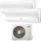 Climatizador inverter dual split GREEN ELECTRIC 9000 + 18000 btu R32 A++/A+ WIFI integrado