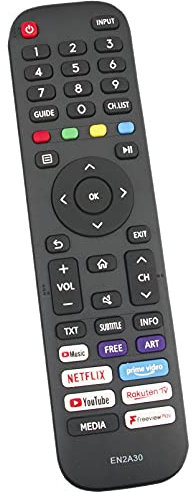 ALLIMITY EN2A30 Fernbedienung Ersetzen für Hisense VIDAA TV 43A7300FTUK 50A7300FTUK 55A7300FTUK 65A7300FTUK