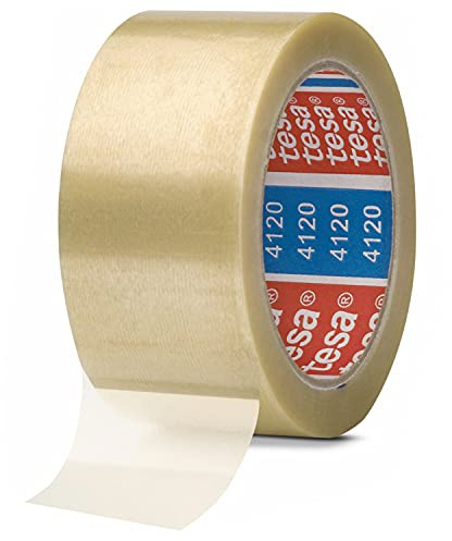 6 Rollen PVC-Klebeband 35µm | tesa 4120 | 50mm × 66m | Naturkautschuk | transparent