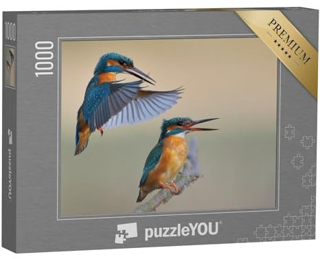 puzzleYOU: Puzzle 1000 Teile „Eisvogel“ – aus der Puzzle-Kollektion Vögel, Eisvogel