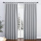PONY DANCE Tende Oscuranti per Interni Camera da Letto Tenda Termica Isolante per Finestre Curtains Salotto Eleganti 2 Pezzi L 140 x A 220 cm, Grigio Chiaro