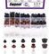 Swpeet 630 tapones de plástico blanco y negro de 1/5 pulgadas, 5/16 pulgadas, 3/8 pulgadas, 1/2 pulgadas, tapones de agujero de plástico blanco y negro, tapones de panel de tubo, tapones de cierre