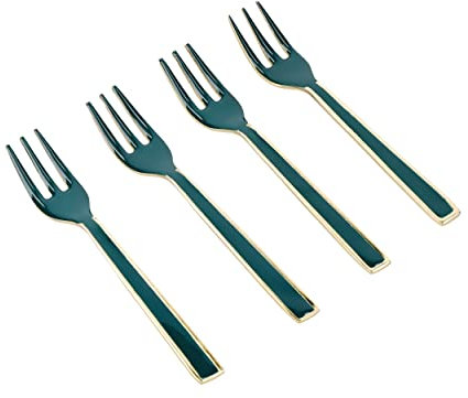 Artesà Ensemble de mini fourchettes de service en acier inoxydable, 4 pièces, coffret cadeau