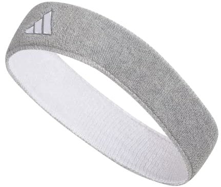 adidas Interval Reversible Headband, Heather Light Grey/White/2, One Size