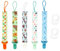 Catenelle per Ciucci,5PCS Catenella Ciuccio Clip，Clip per Ciuccio,Porta Ciuccio Neonato，Catenelle per Ciuccio Catenella Portaciuccio Catena Ciuccio per Baby Ragazzi Ragazze.