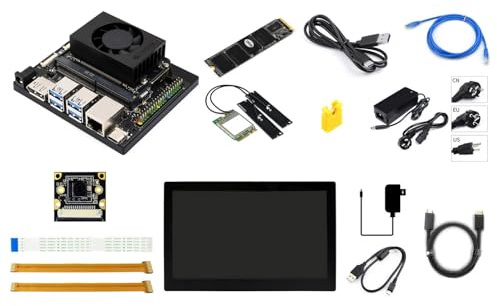 Waveshare Jetson Orin NX AI Development Kit B, for Embedded & Edge Systems, with 16GB Memory Jetson Orin NX Module, High Definition Camera & 13.3inch HDMI LCD, for Artificial Intelligence Application