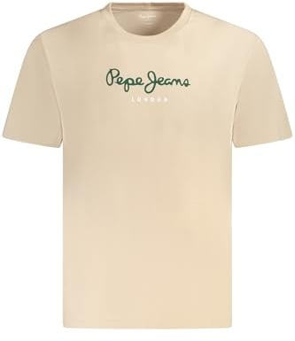 Pepe Jeans Herren Eggo N T-Shirt, Brown (Light Beige), XS