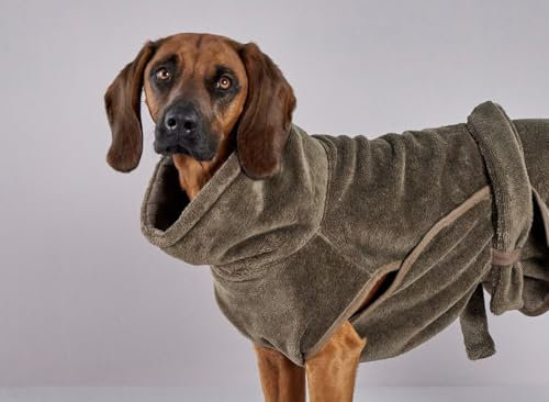 Wolters Easy Clean Hunde-Bademantel, Größe:L, Farbe:braun