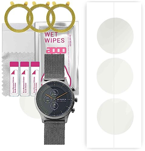 apgo 3 Stück Schutzfolie, Matt, kompatibel mit Skagen Hybrid HR Jorn Smartwatch, Hydrogel Displayschutzfolie mit Positionierhilfe, Displayfolie, robust und kratzfest