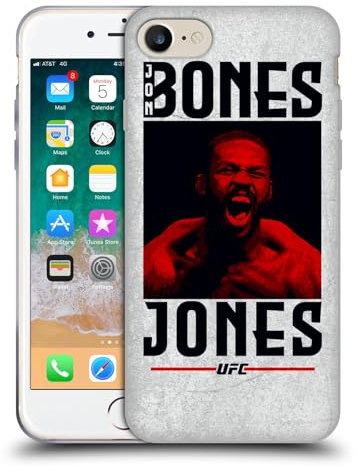Head Case Designs Offizielle UFC Jon Bones Jones Jon Jones Gelhülle [Militärischer Schutzgrad] Kompatibel Mit Apple iPhone 7/8 / SE 2020 & 2022 Und Kompatibel Mit MagSafe