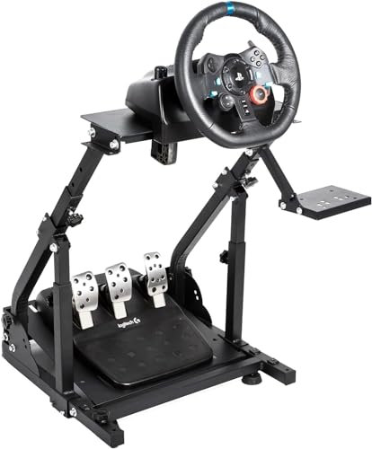 Dardoo Lenkradständer passend für Logitech G923 G29 G920 Thrustmaster Wheels Einstellbare Gaming Wheel Stand Wheel&Pedals nicht inbegriffen