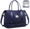 BAGAIL Reisetasche – Wochenend- und Übernachtungs-Fitness-Tragetasche mit Nasstasche, Muttertasche für Arbeit und Lieferung, B-Grid-Marineblau, Extra Large, Reisetasche