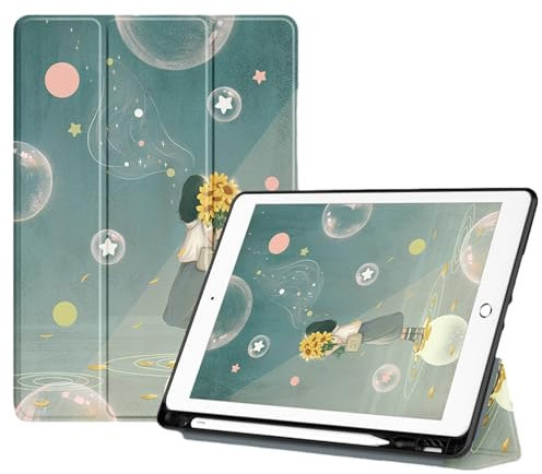 Custodia Compatibile Con Ipad 9A/8A/7A Generazione Da 10,2 Pollici Con Portapenne, Pelle Pu Premium + Protezione Posteriore In Morbido Tpu Cover Per Ipad 9 8 7 2021/2020/2019, Auto Sleep/Wake - Roma