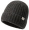 TOP-EX Übergroße XL/XXL Herren Damen 100% Merinowolle Winter Beanie mit Fleece-Futter Strickmütze für große Köpfe langlebige Mütze für kaltes Wetter warm Dunkelgrau X-Large extra große Köpfe