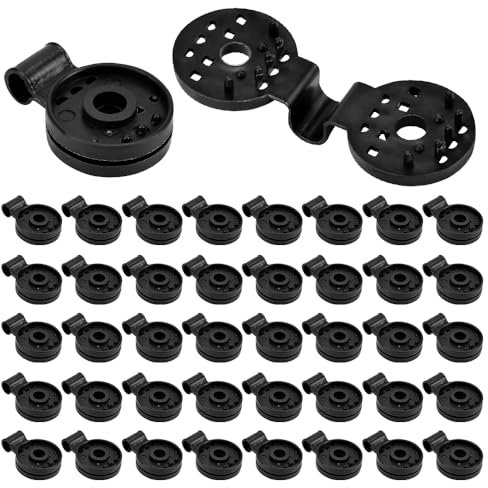 CAREDGO 100 Pezzi Clip per Telo Ombreggiante Ganci Rete Ombreggiante in Plastica Resistente Clips Bottoni Ganci per Fissaggio Rete Telo Ombreggiante per Giardini, Cortili, Balconi, Serre