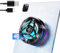 Olycism Magnetic Phone Cooling Fan Phone Cooler for Gaming with Magnetic Sticker Phone Clip Temperature Display LED Low Decibel Mobile Phone Radiator Compatible with iPhone iPad Android Tablet