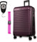 NOWI Las Palmas Koffer XL – 96L Ultraleicht-Hartschalenkoffer mit 8 Rollen 360° drehbar, Wasserabweisender Koffer mit Zahlenschloss, Rollkoffer (metallic lila, XL)