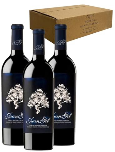 Juan Gil Etiqueta Azul - Ideal para Maridar con Carne y Comida Mediterránea - Pack 3 Botellas 75cl