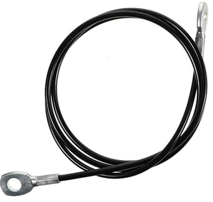YARNOW 1 Stück Fitnessgeräte-drahtseil 1 4 M Länge 5 Mm Durchmesser Gym-Kabel Hochleistungs-tragbares Schwarzes Pu-drahtseil Fitness-riemenscheiben-zubehör