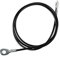 YARNOW 1 Stück Fitnessgeräte-drahtseil 1 4 M Länge 5 Mm Durchmesser Gym-Kabel Hochleistungs-tragbares Schwarzes Pu-drahtseil Fitness-riemenscheiben-zubehör