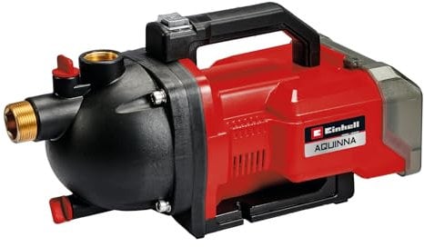 Einhell Pompa da giardino a batteria AQUINNA 36/30 Set Power X-Change (36 V, portata 3000 L/h, altezza mandata max. 26 m, interruttore ECO, incl. tubo flessibile di aspirazione da 4 m, senza batterie)