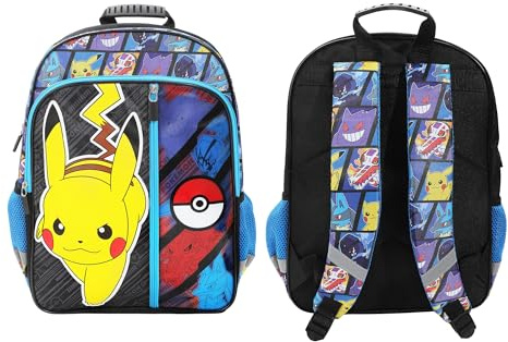 Pokemon Pikachu und Pokeball 40,6 cm Kinder-Rucksack für Schule und Reisen