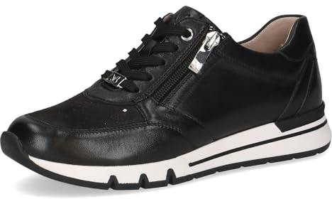 CAPRICE Sneaker Materialmix Leder/Textil schwarz H-Weite