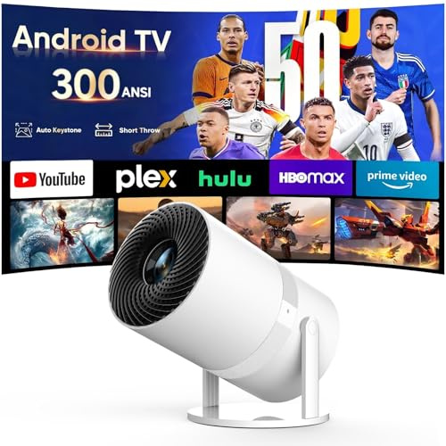 Proyector 4K con WiFi 5G y Bluetooth bidireccional, proyector de películas portátil nativo 1080P para exteriores, mini proyector compatible con HDMI, USB, smartphone (proyector 1080P)