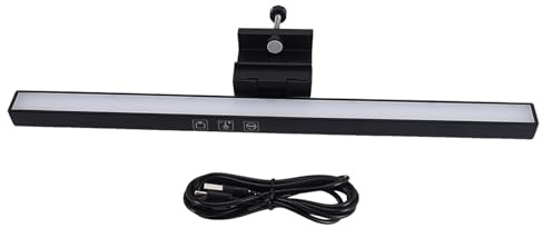Qezodsx Laptop Monitor Light Bar USB E-Reading LED Work Light 3 Adjustable Color Temperature, No Screen Glare
