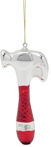 Weihnachtsbaumkugeln – Hammer Werkzeug Glas Ornament Spaß Geschenk DIY – Weihnachtsbaumschmuck Weihnachten Hängende Ornament – Papa Geschenk Home Decor