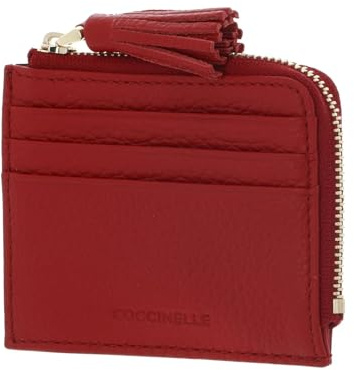 Coccinelle Leder Kartenetui Tassel Credit Card Holder Scarlet rot